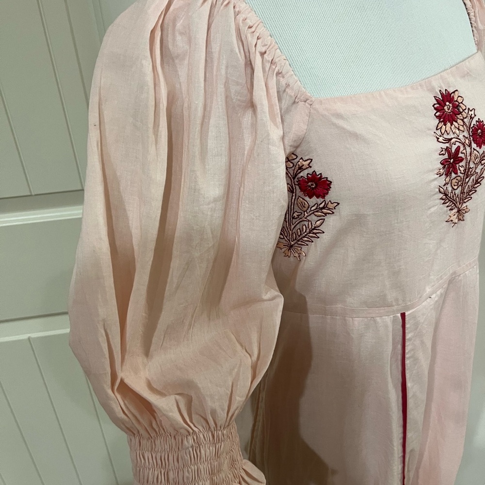 Victoria Dunn Ophelia Dress in Pink and Red Floral - Picture 3 of 6